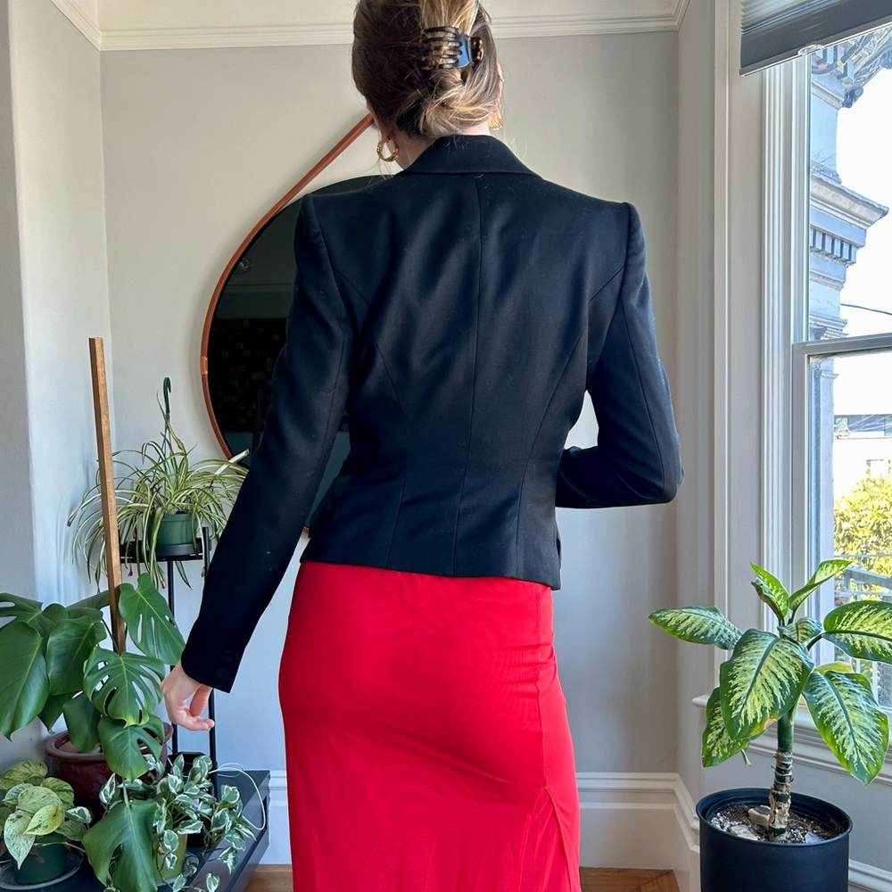 it Michaa sharp tailored blazer, black, fits as size 2-4